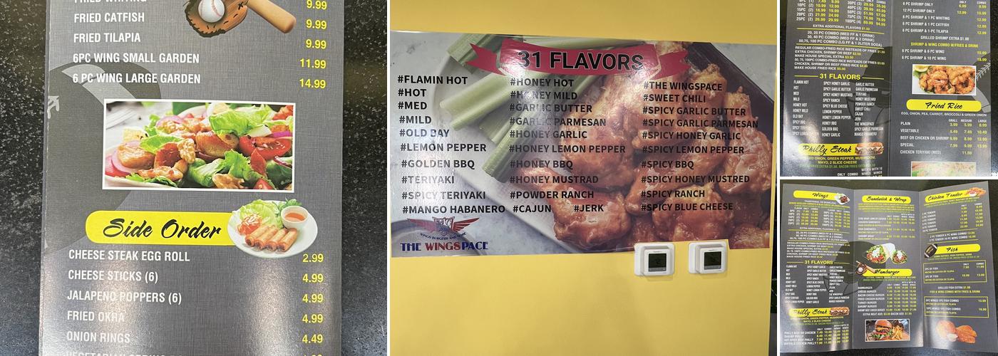 The Wingspace Menu