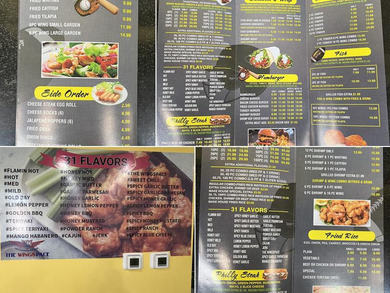 The Wingspace Menu