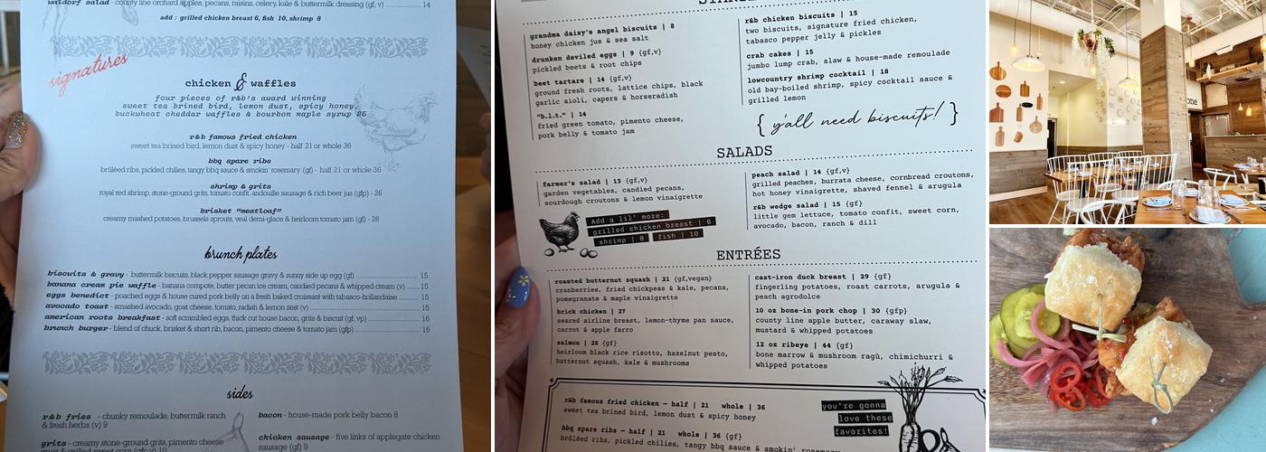 Root & Bone - Chesterton Menu