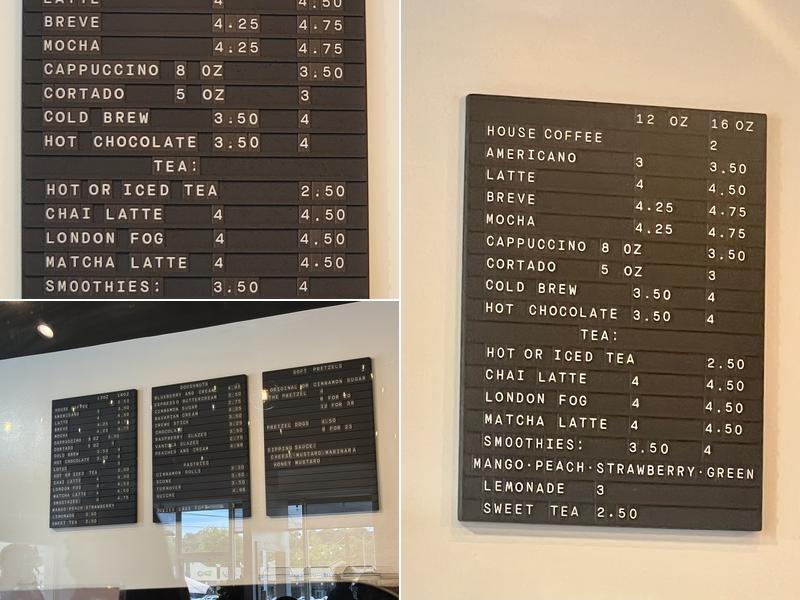 Auntie Ruth's Doughnuts & Pretzels Menu