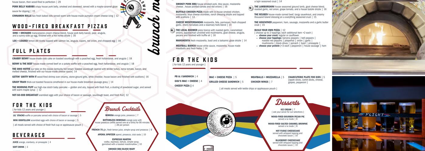 Oddfellows Menu
