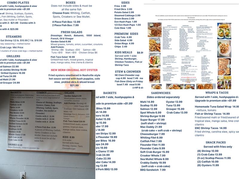 Front Street Fish Co. Menu