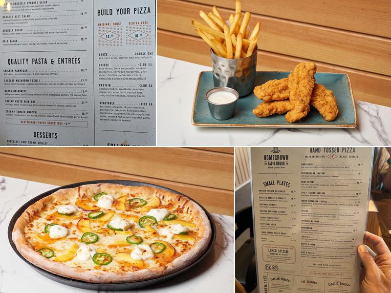 Homegrown Tap & Dough Menu