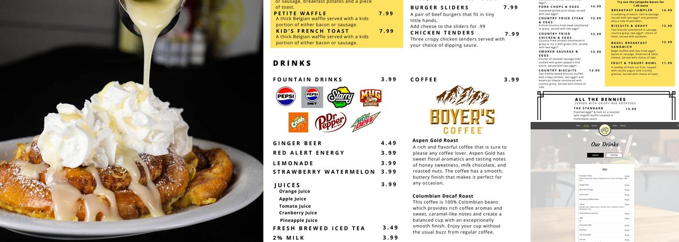 Hollan Dazed Brunch Menu