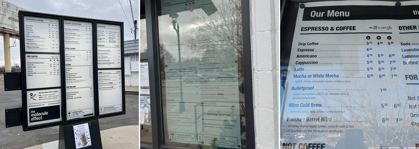 The Molecule Effect Menu