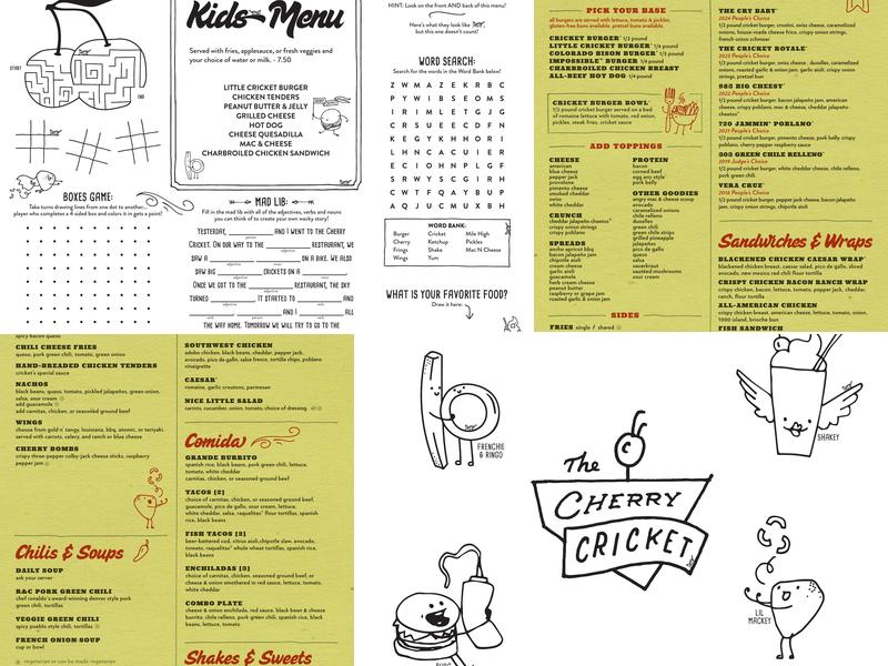 Cherry Cricket Menu