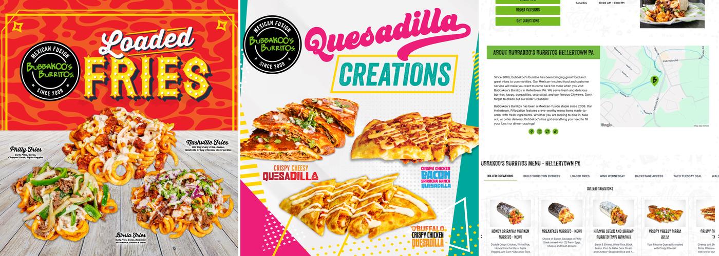Bubbakoo's Burritos Menu