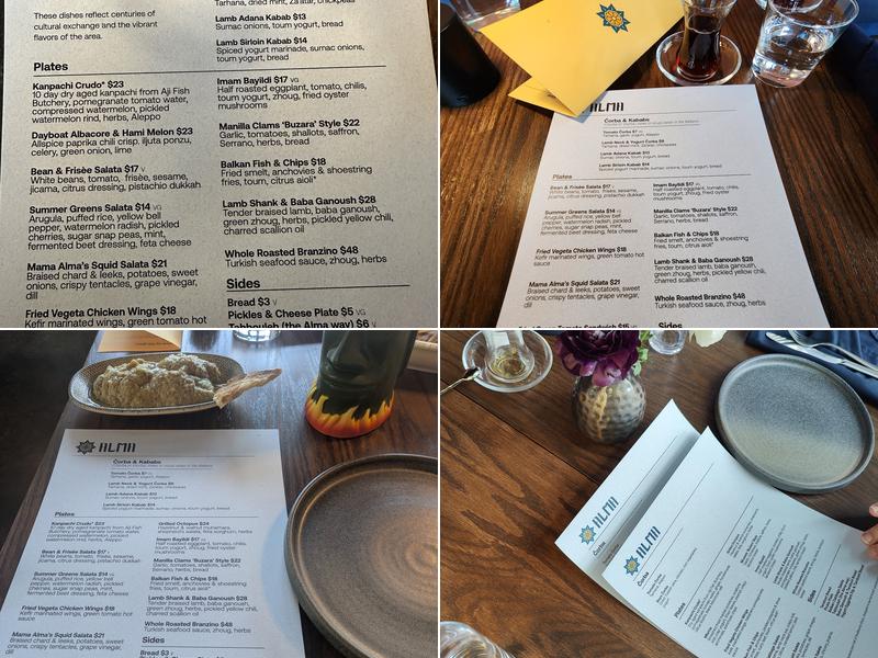 Alma Menu