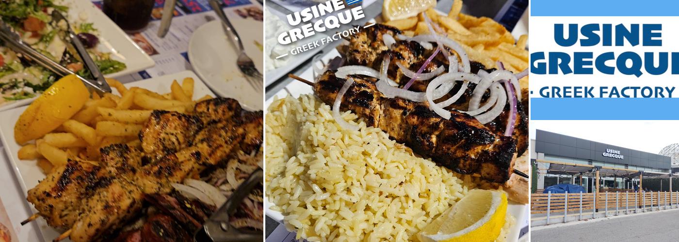 Usine grecque Souvlaki St Leonard