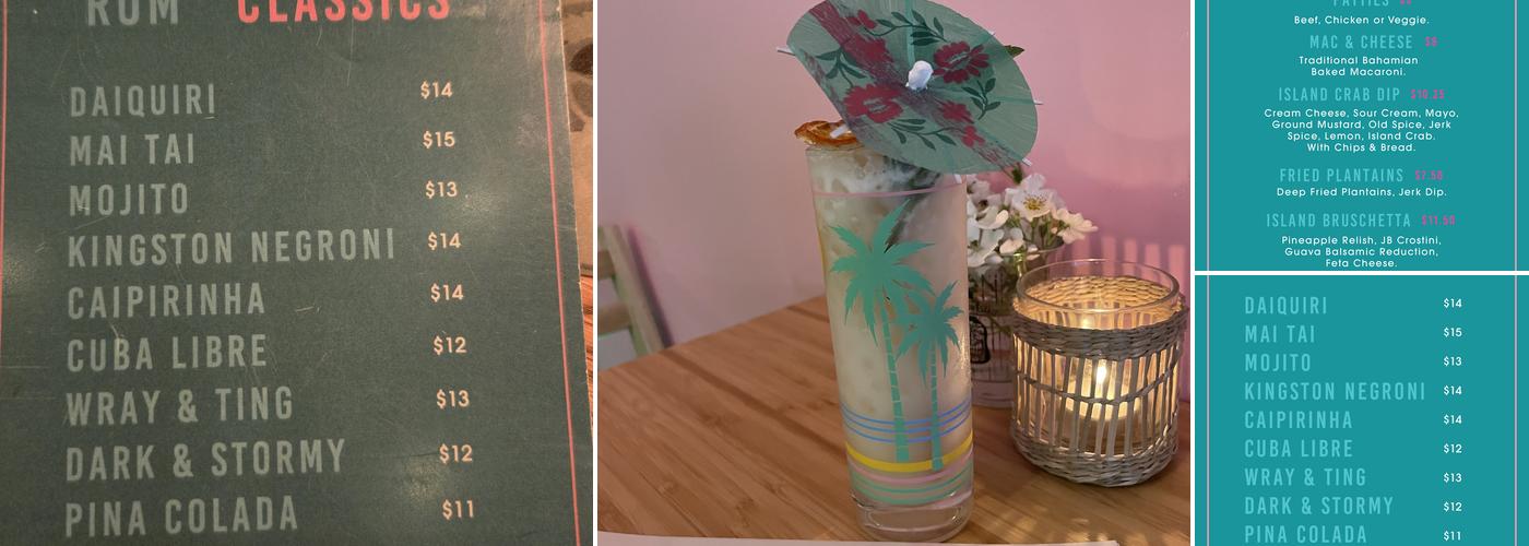 Palm Tree Kitchen Menu