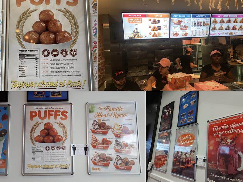 Mr. Puffs Menu