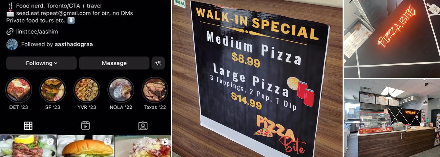 Pizza Bite Menu