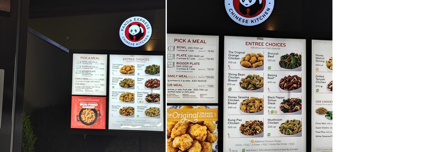 Panda Express Menu