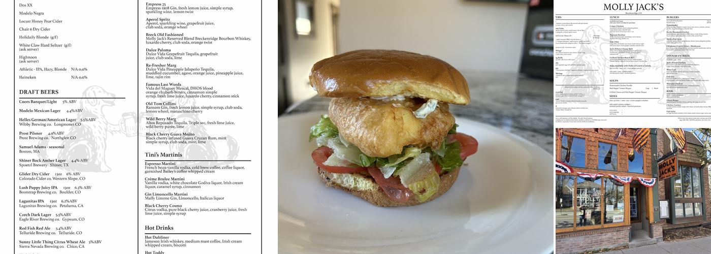 Molly Jacks Menu