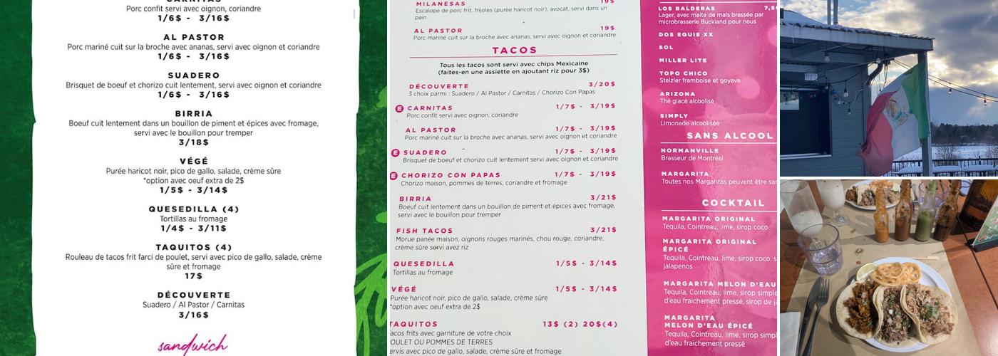 Los Balderas Menu