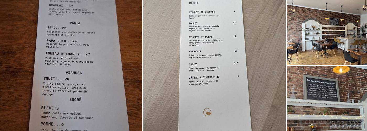 Comptoir Moutarde Menu