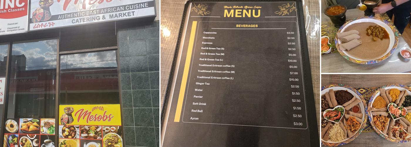 Mesobs Restaurant Menu