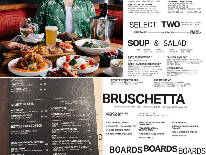 Postino Westminster Menu