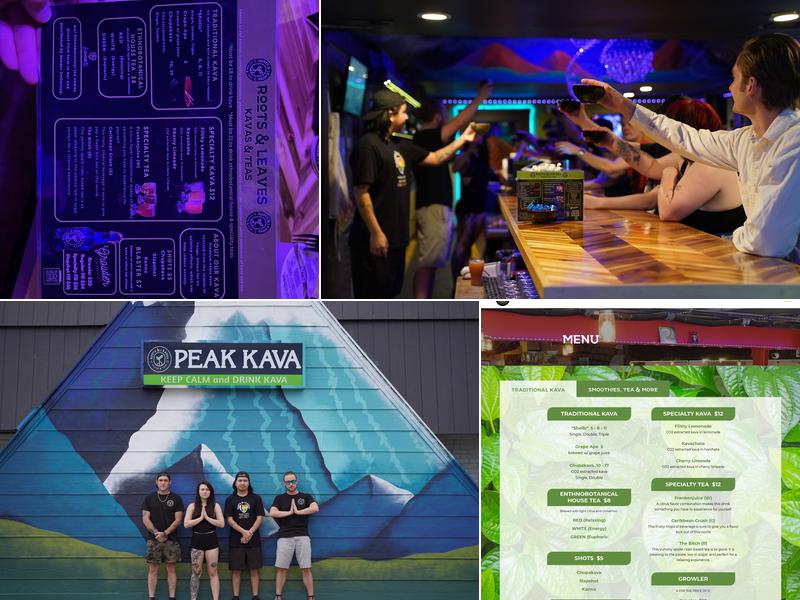 Roots and Leaves: Peak Kava Menu