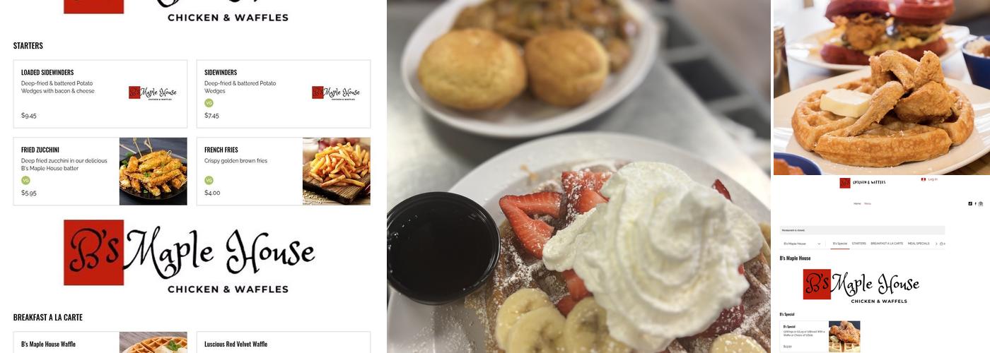 B's Chicken & Waffles Menu