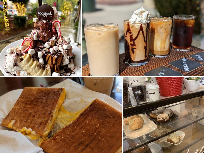 toasted. Menu