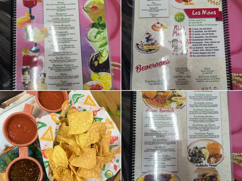 Mayra’s Mexican Grill Menu