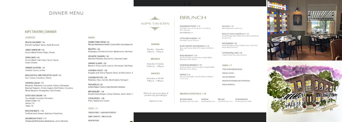 Kips Tavern Menu