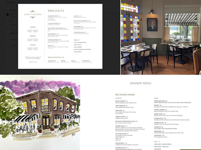 Kips Tavern Menu