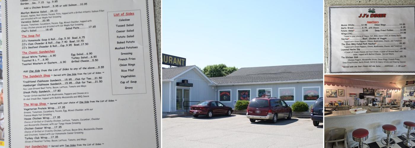 JJ's Diner Ltd. Menu