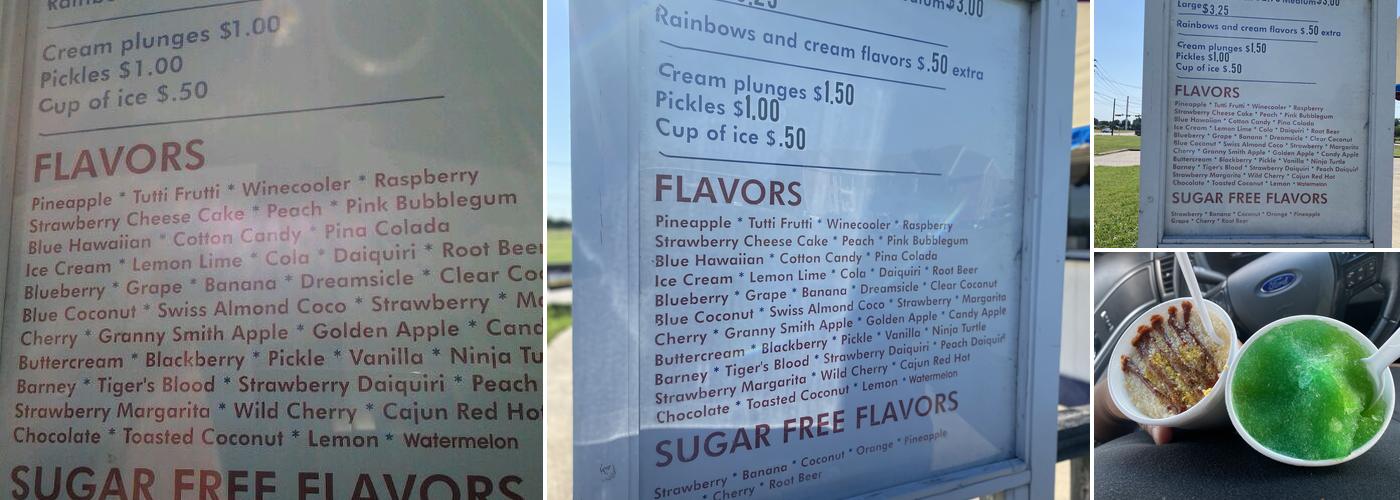 Snow Island Too Menu