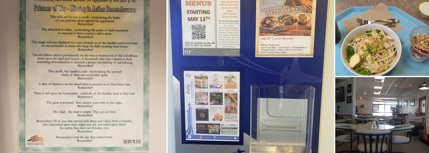 Breakers Dining Facility Menu