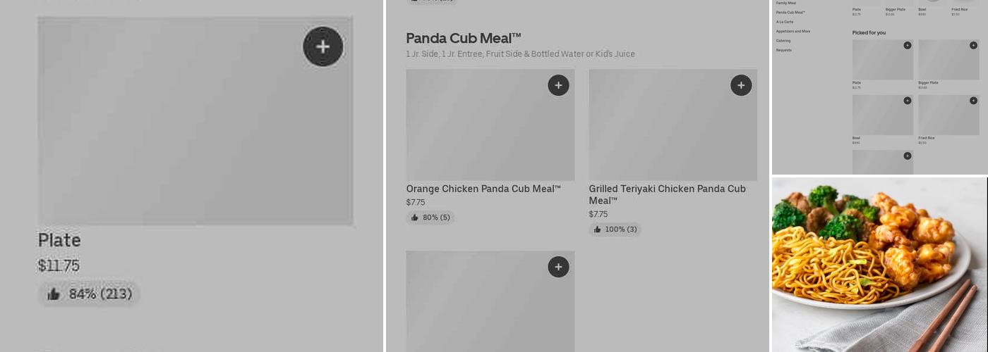 Panda Express Menu