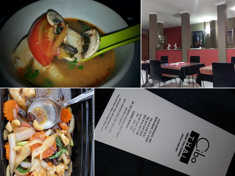 Cibo Thai Menu
