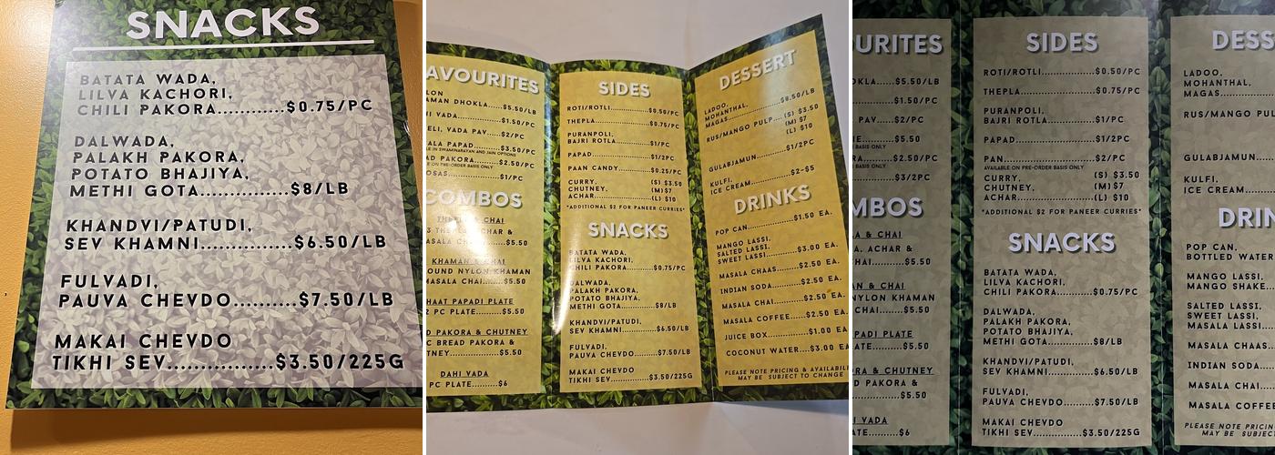 Govardhan Thal Menu