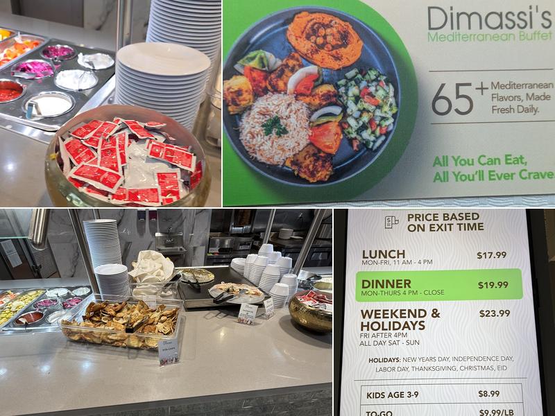 Dimassi's Mediterranean Buffet Menu