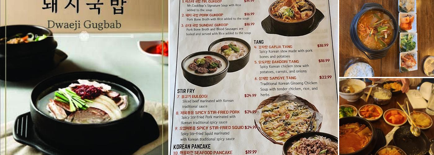 Mr. Cookbop Menu