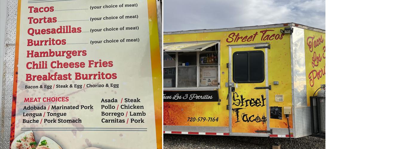 Tacos los 3 Potrillos Menu