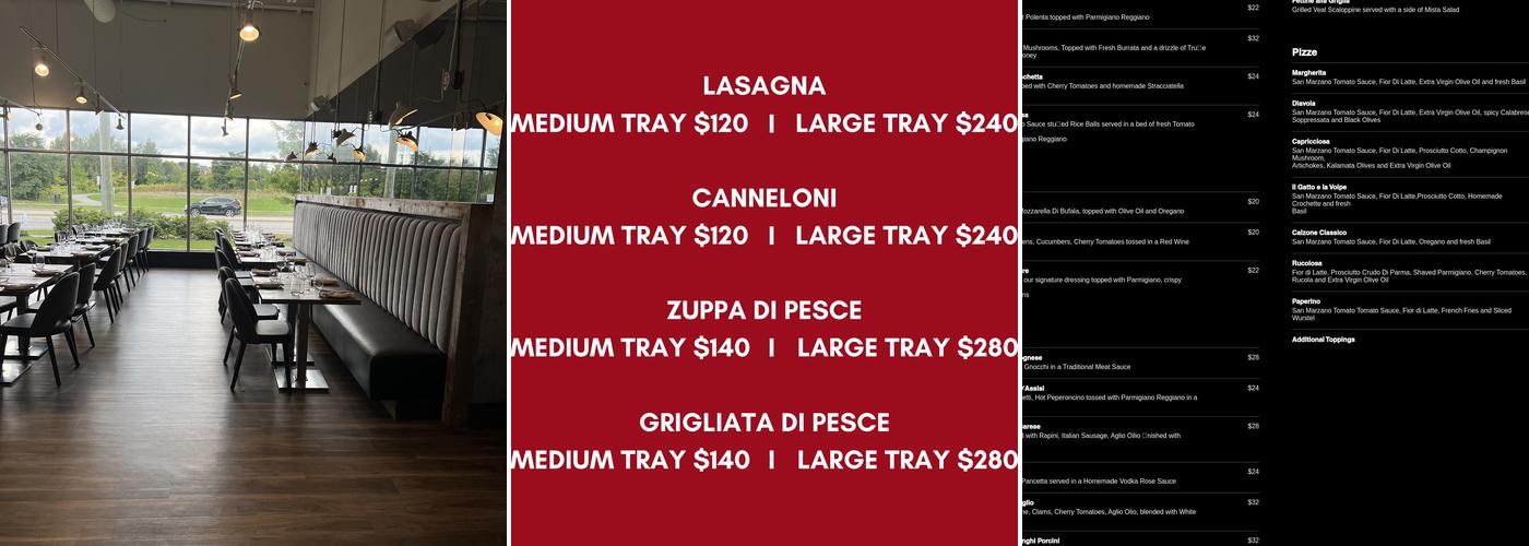 IL Gatto e la Volpe Bradford Menu