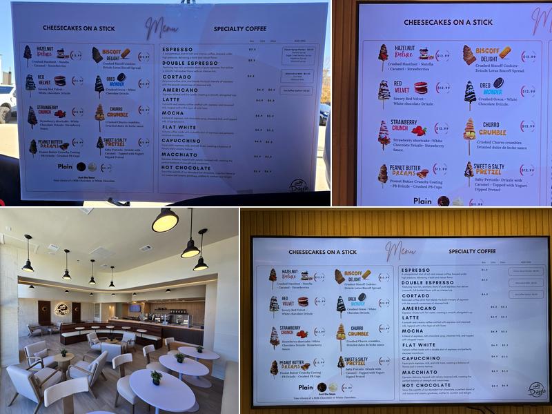 Drizzle Cheesecakes Menu