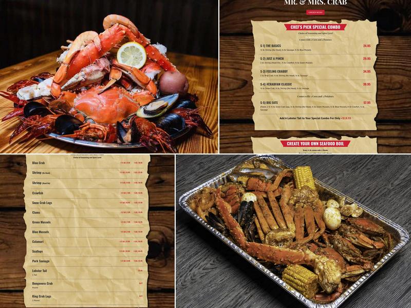 Mr. & Mrs. Crab Westchase Menu