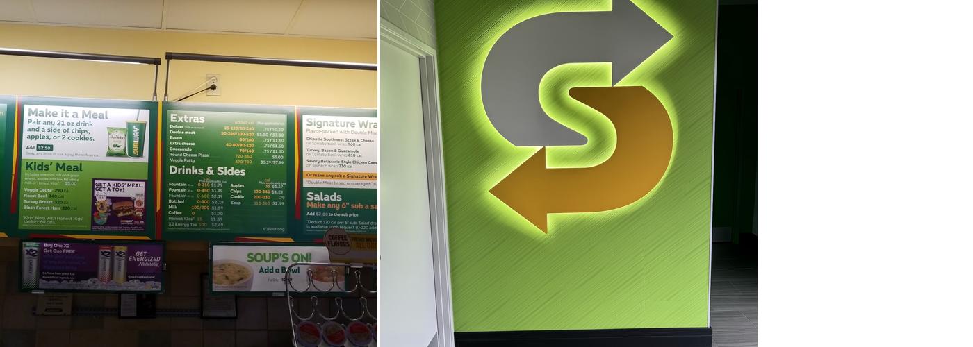 Subway Menu