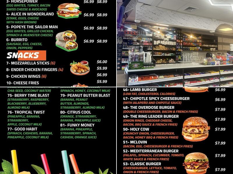 F & A Gourmet Deli 2 Menu