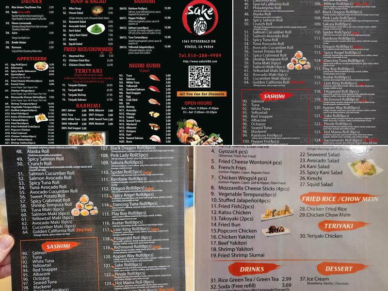 Sake Menu