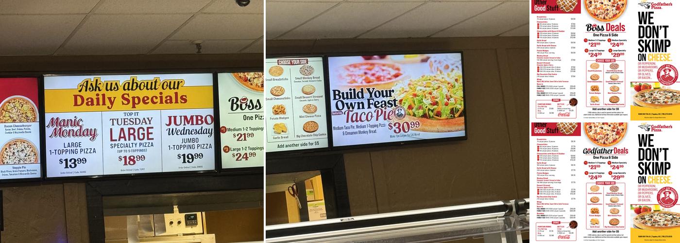 Godfather's Pizza Menu