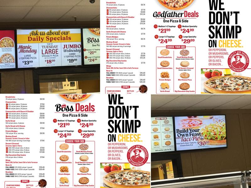 Godfather's Pizza Menu