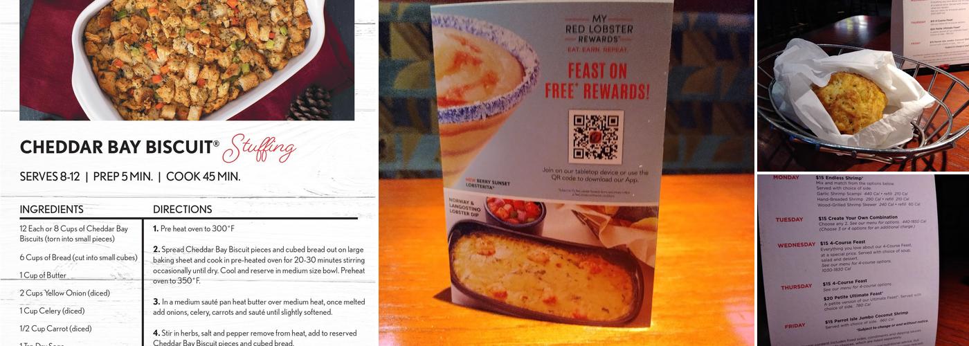 Red Lobster Menu