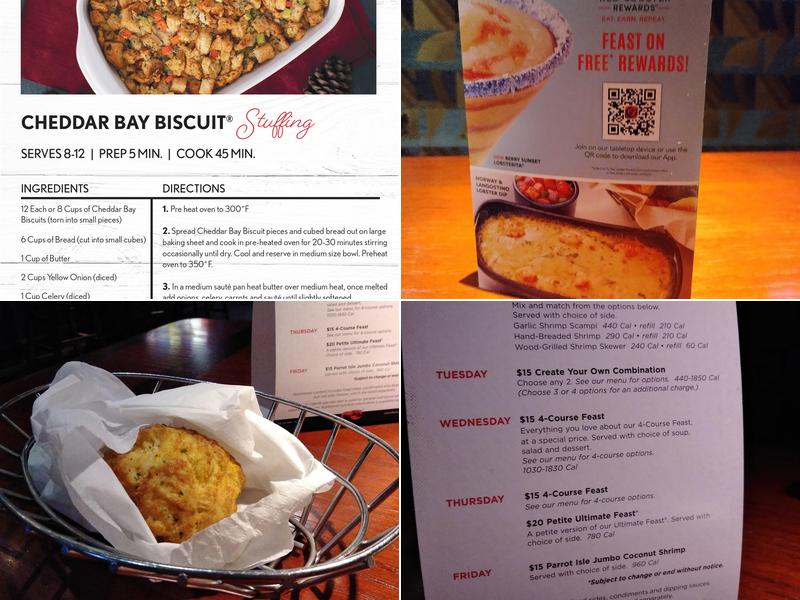 Red Lobster Menu