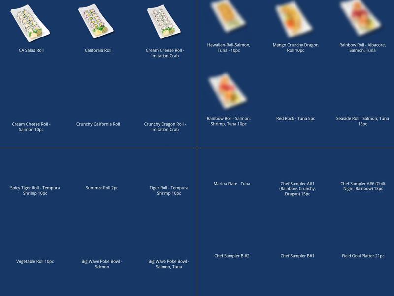 ZENSHI Handcrafted Sushi Menu