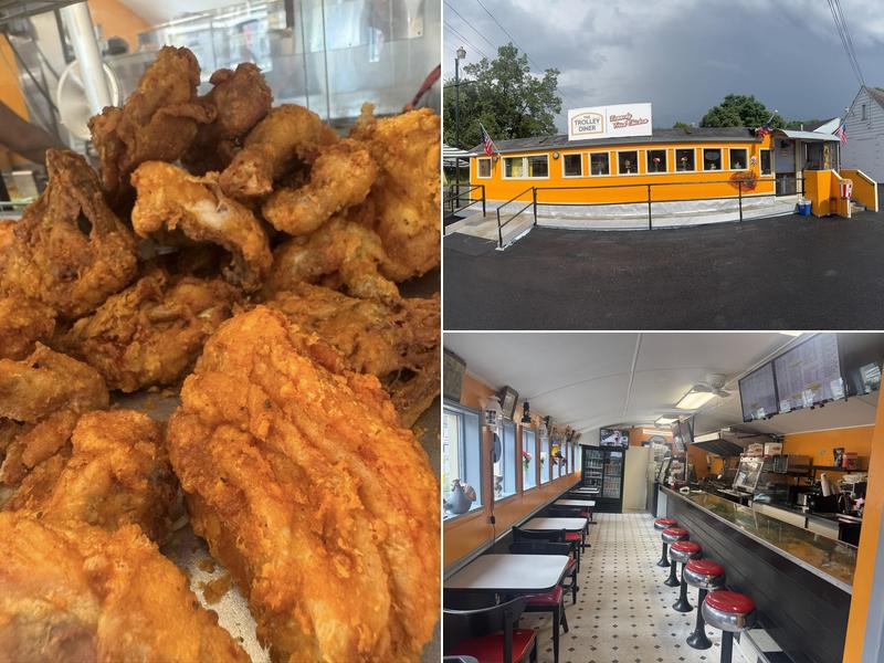 The trolley diner/Kennedys fried chicken