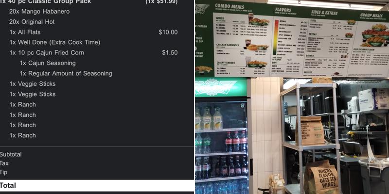 Wingstop Menu